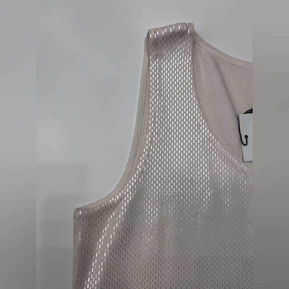 Never been worn evening ST.JOHN IVORY SPARKLES SEQUENCES TANK - Picture 11 of 12